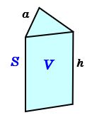 正三角柱の体積