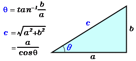 底辺と高さから角度と斜辺を計算 高精度計算サイト