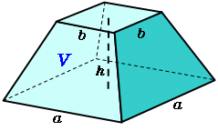 正四角錐台の体積 高精度計算サイト