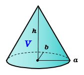 楕円錐の体積
